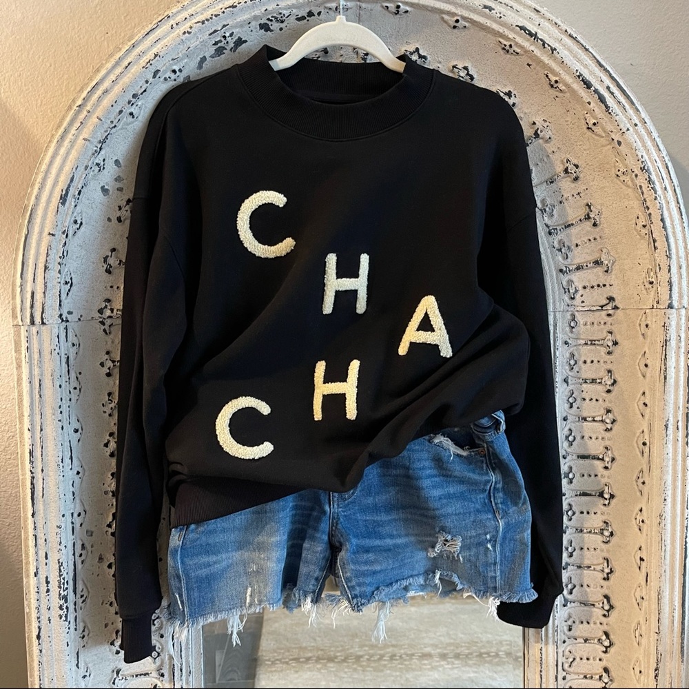 EllandEmm CHA CHA COTTON PULLOVER - Black